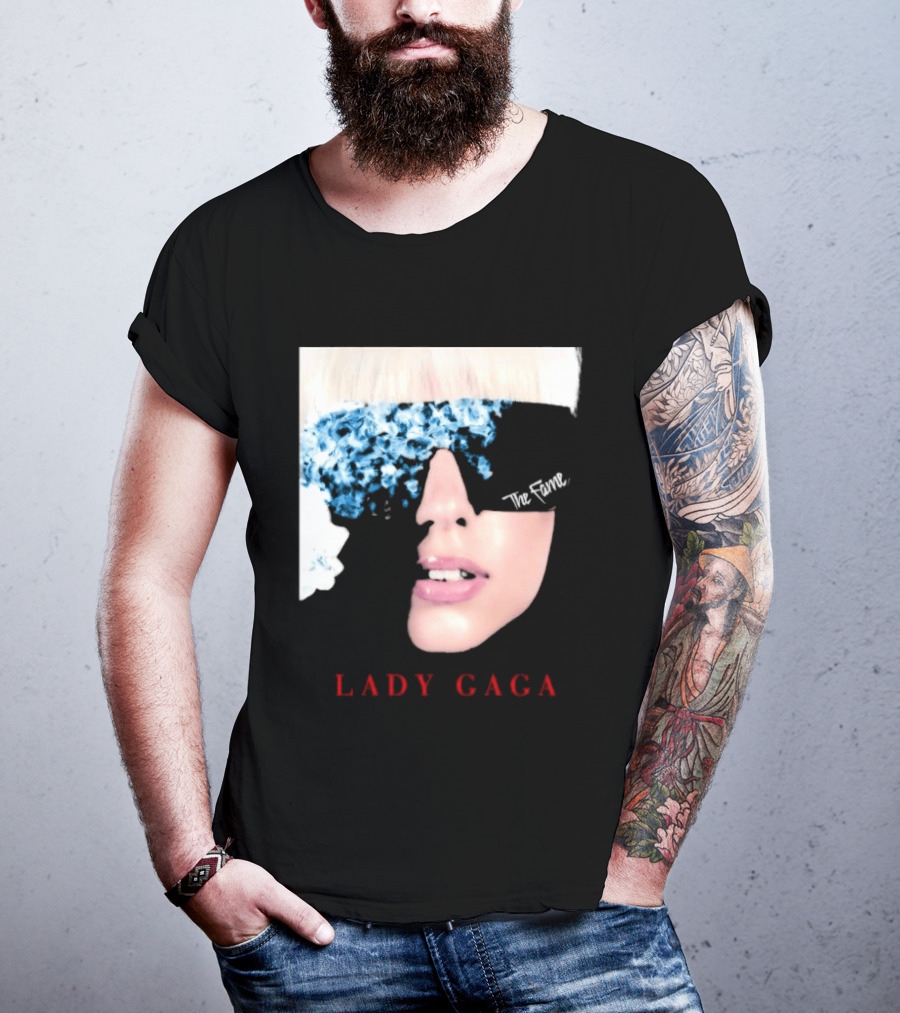 Lady Gaga The Fame Debut Album Iconic Glasses T-Shirt