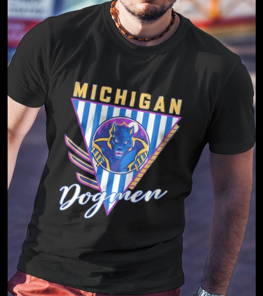 Michigan Dogmen Bimm Ridder Navy Vintage Sports T-Shirt
