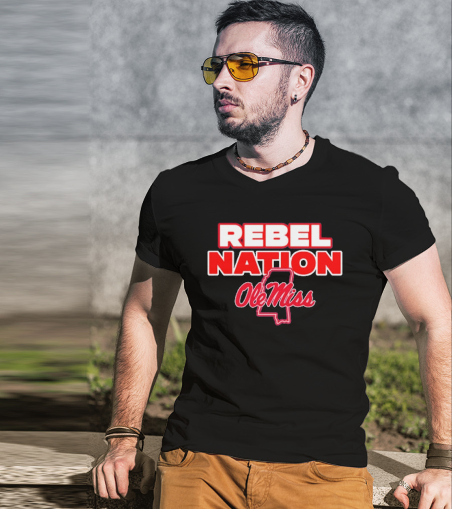Rebel Nation Ole Miss Mississippi T-Shirt