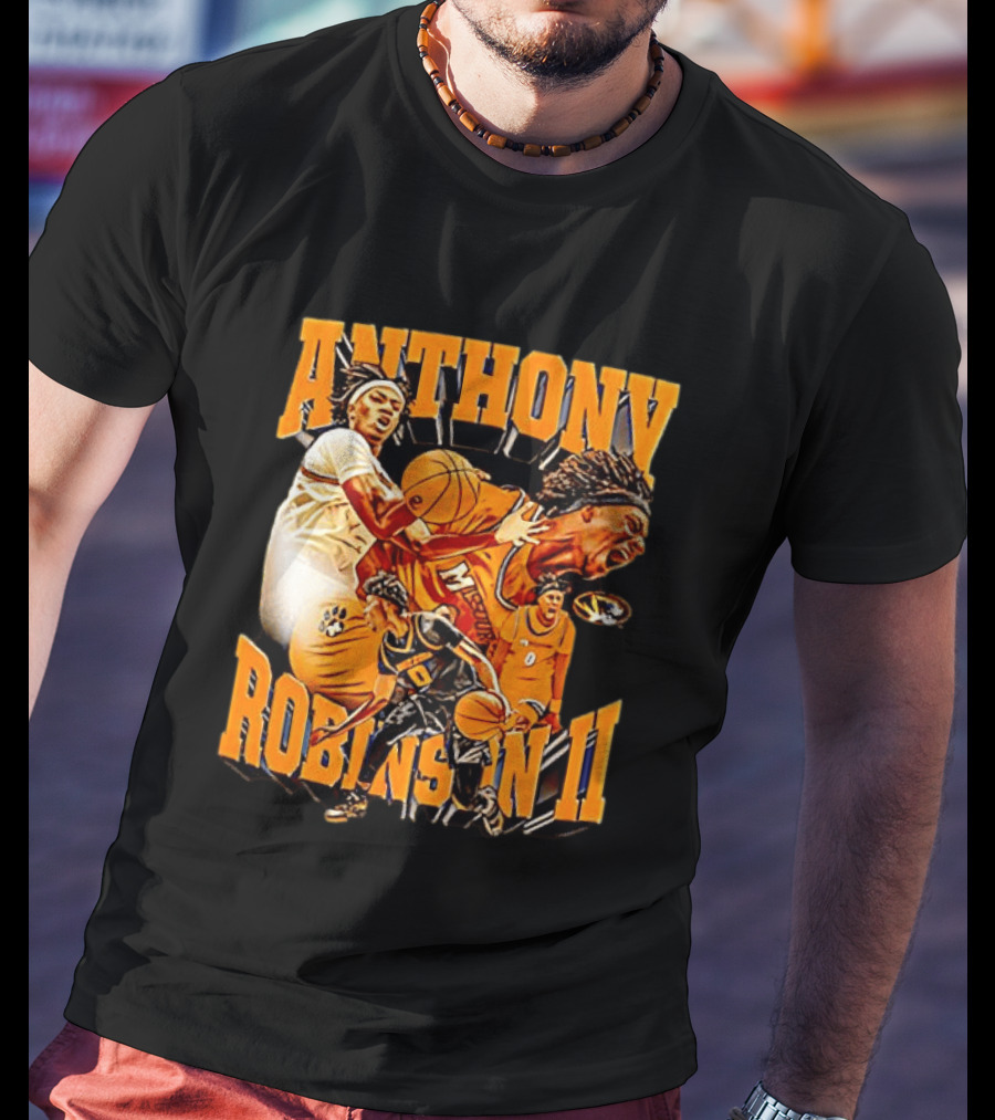 Anthony Robinson II Mizzou Tigers Basketball Player Iconic Moment T-Shirt