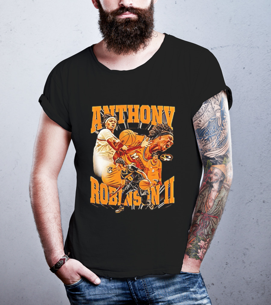 Anthony Robinson II Mizzou Tigers Basketball Player Iconic Moment T-Shirt