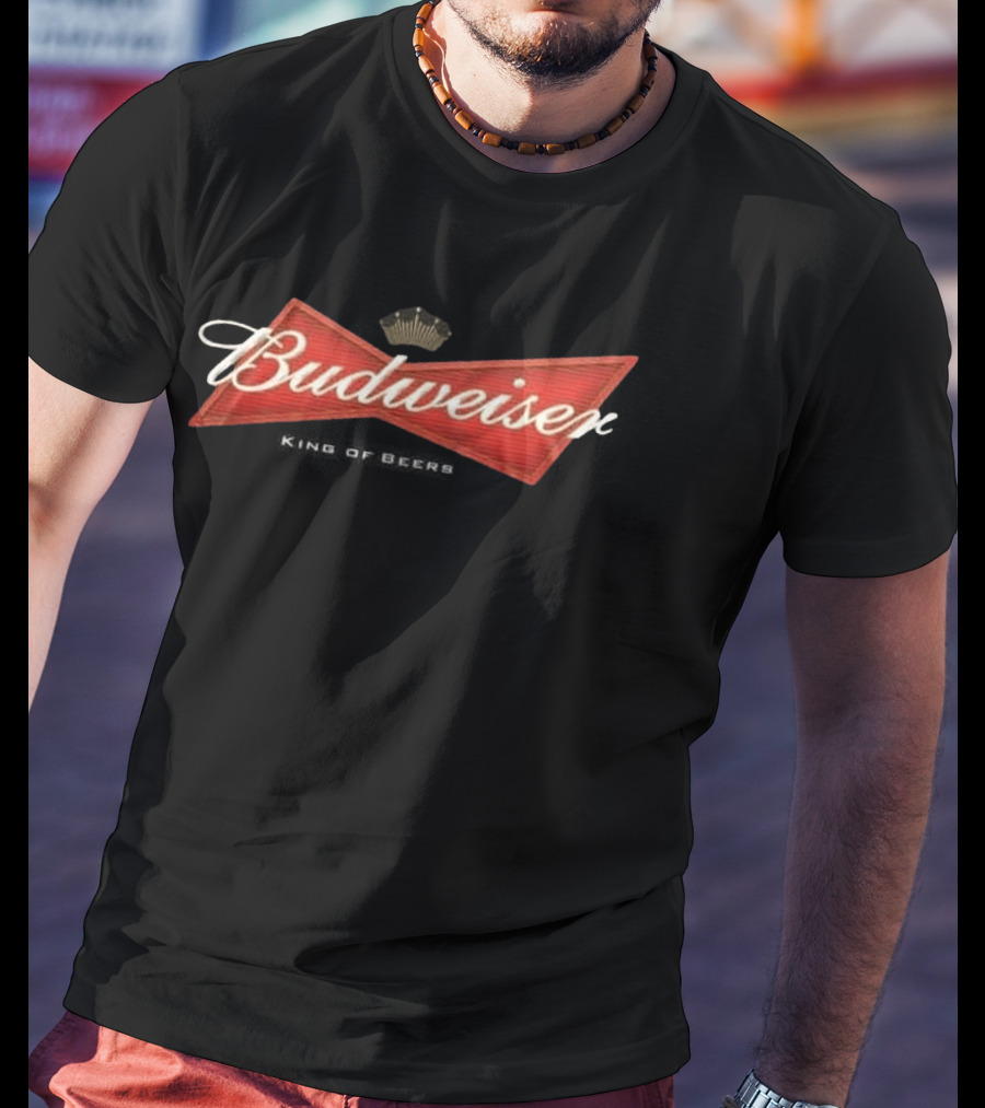 Budweiser Anniversary 150 Years King Of Beers Red Bowtie T-Shirt