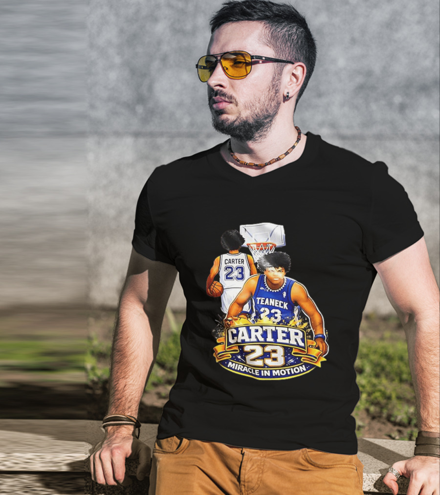 Carter 23 Teaneck Basketball Miracle In Motion T-Shirt