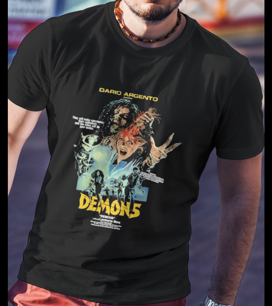 Dario Argento Demons Orgy Of Bloodshed Lamberto Bava Cult Horror Film T-Shirt
