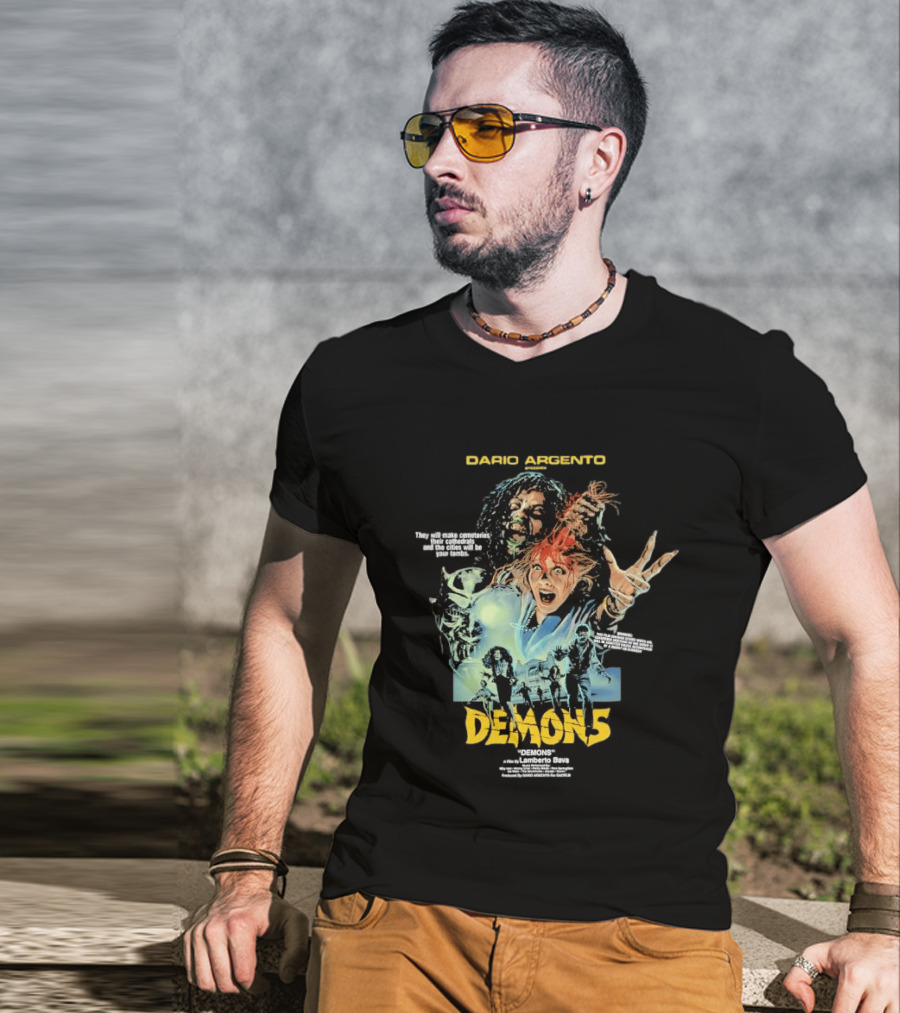 Dario Argento Demons Orgy Of Bloodshed Lamberto Bava Cult Horror Film T-Shirt
