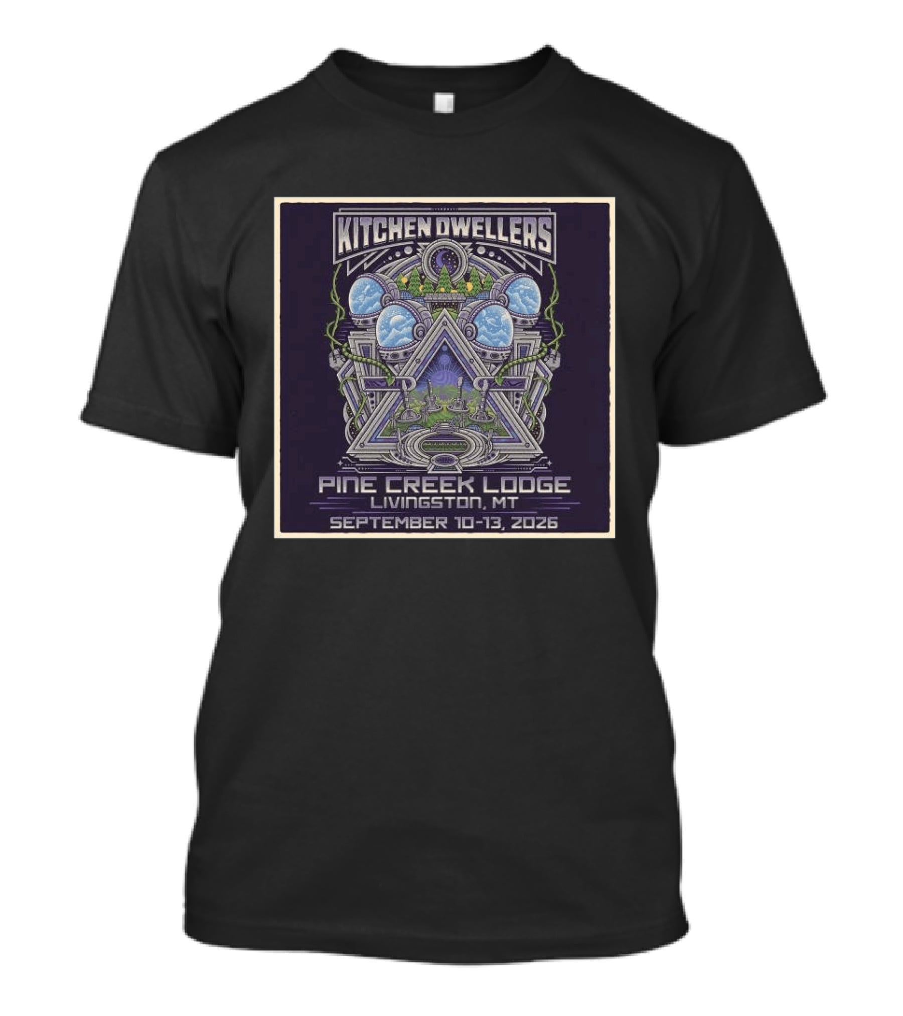 Kitchen Dwellers Pine Creek Lodge Livingston MT September 10 13 2026 T-Shirt