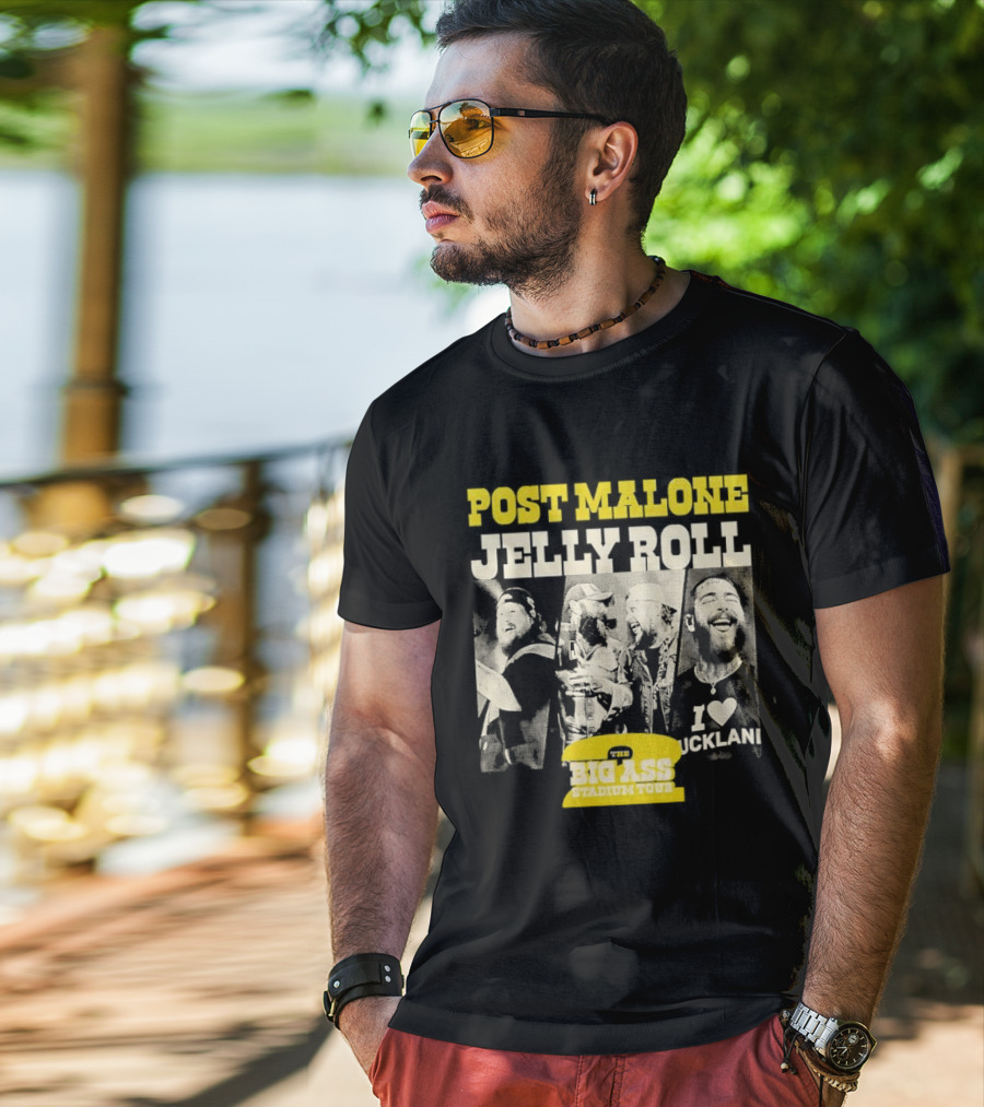Post Malone Jelly Roll Big Ass Stadium Tour Part 2 T-Shirt