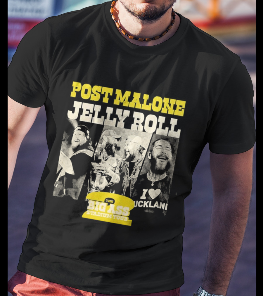 Post Malone Jelly Roll Big Ass Stadium Tour Part 2 T-Shirt