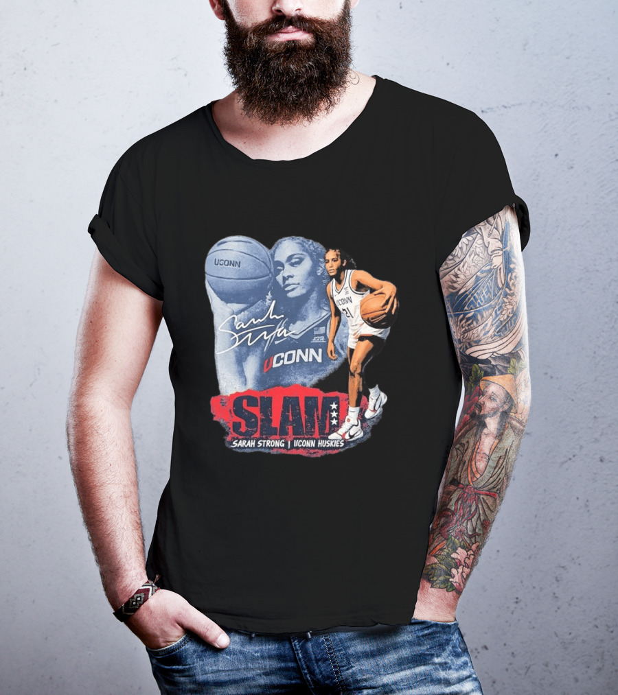 UConn Huskies SLAM Sarah Strong Basketball Legend T-Shirt