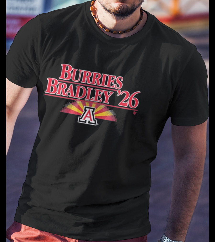 Burries Bradley '26 Arizona Basketball Sunburst A T-Shirt