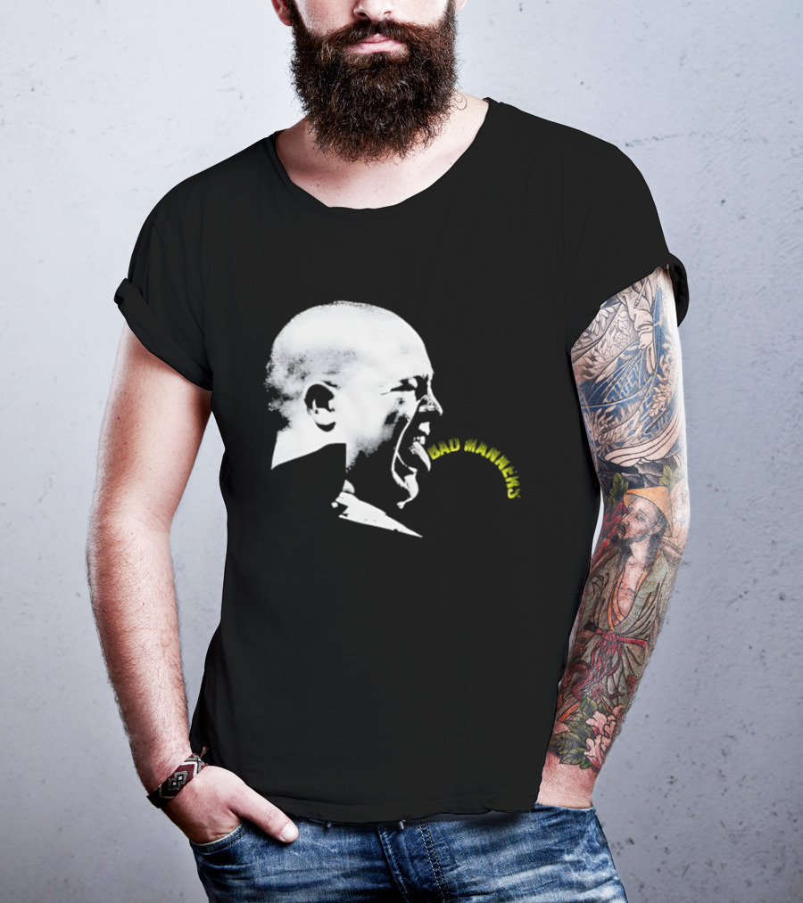 Bad Manners Buster Bloodvessel Tongue Out Profile T-Shirt