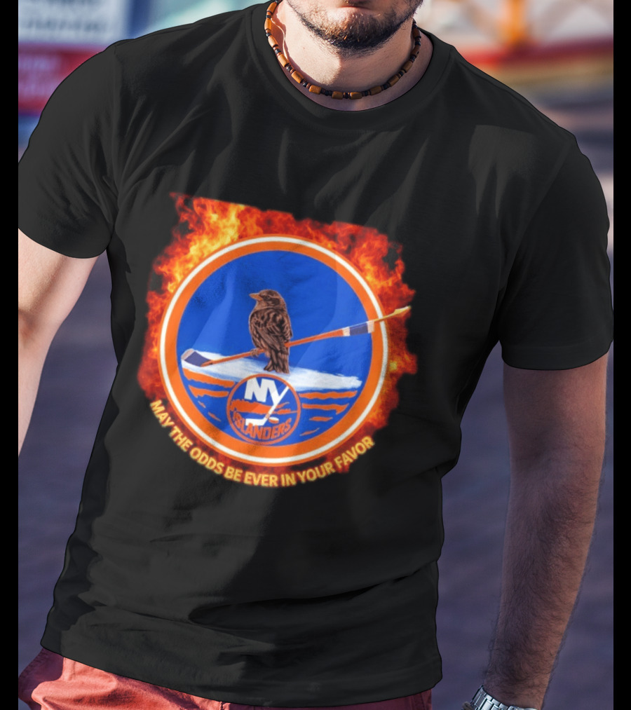 May The Odds Be Ever In Your Favor NY Islanders Rally Bird Hockey T-Shirt