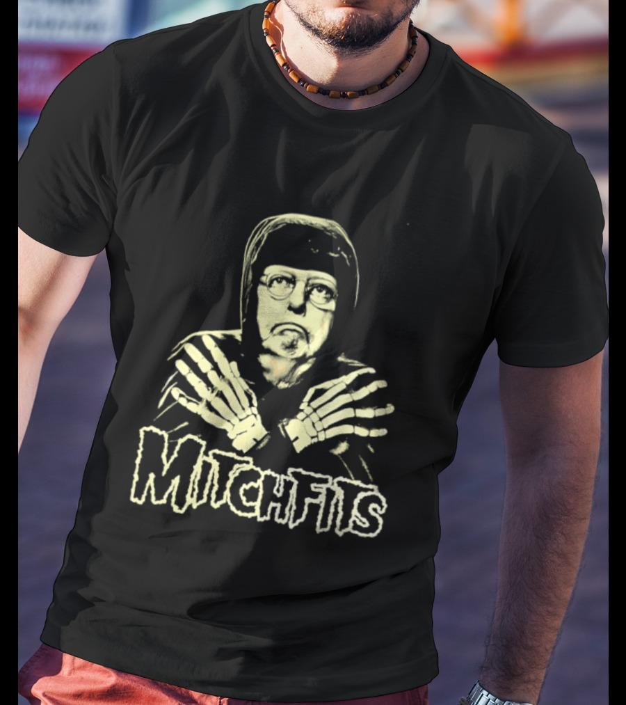 Misfits Holiday Horror Punk Skeleton Icon Holiday T-Shirt