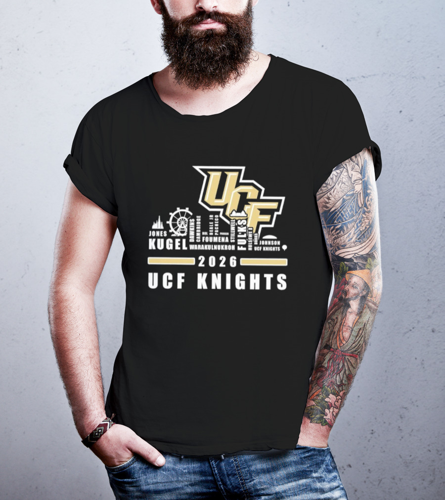 UCF Knights Kugel Campbell 2026 Skyline T-Shirt