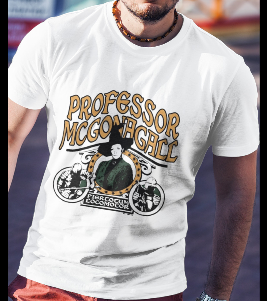 Professor McGonagall Piertotum Locomotor Magic Spell T-Shirt