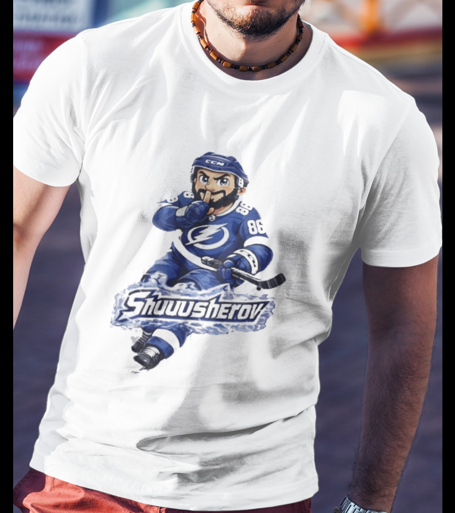Tampa Bay Lightning Nikita Kucherov Shuuusherov Hockey Player T-Shirt