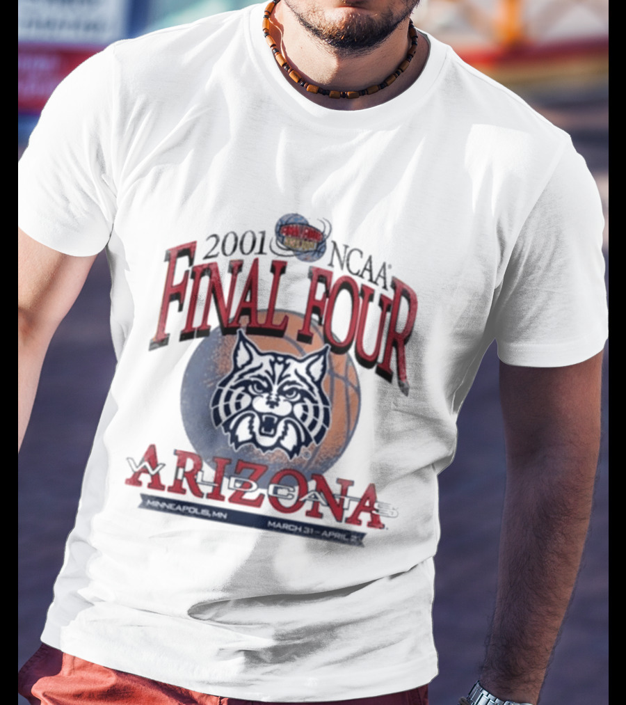 2001 NCAA Final Four Arizona March 31 April 2 Minneapolis T-Shirt