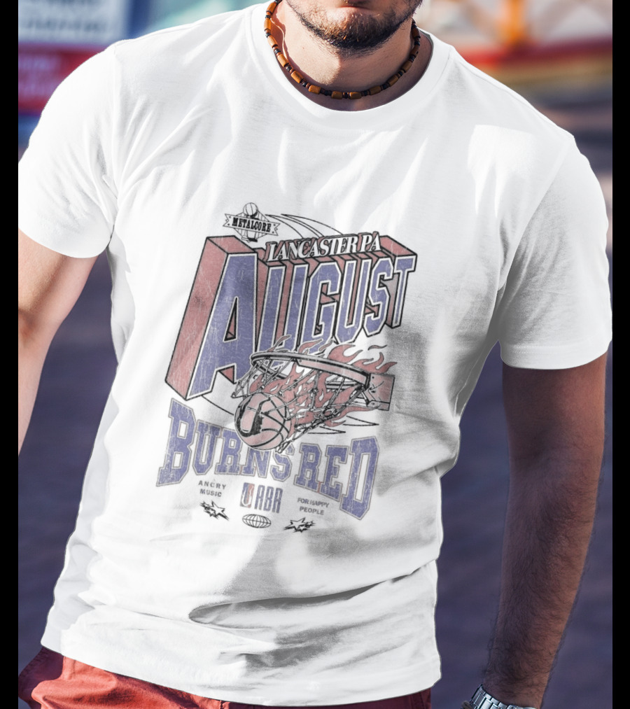 Lancaster August Burns Red Basketball Jam 2022 Flame Dunk T-Shirt