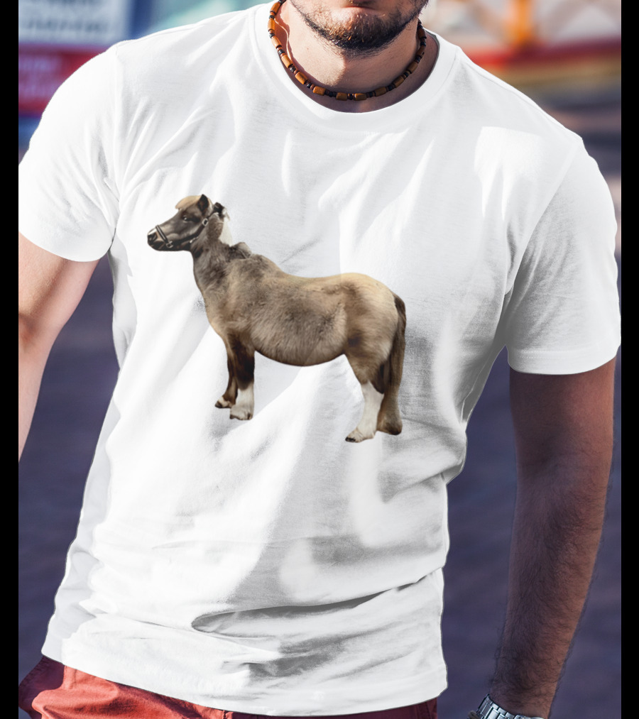 Doug Shetland Pony And Horse Hybrid Image T-Shirt