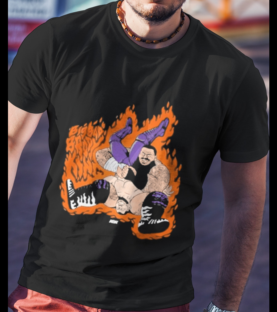 Brody King Gonzo Bomb Wrestling Move Fiery Impact T-Shirt