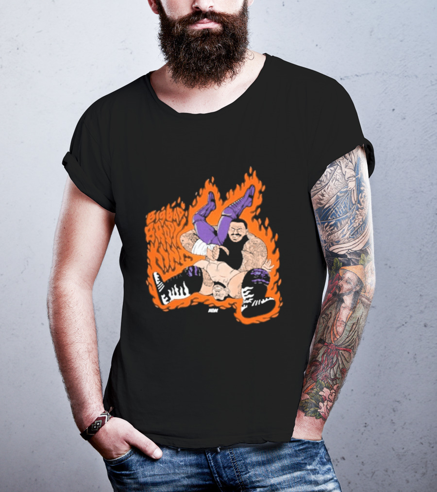 Brody King Gonzo Bomb Wrestling Move Fiery Impact T-Shirt