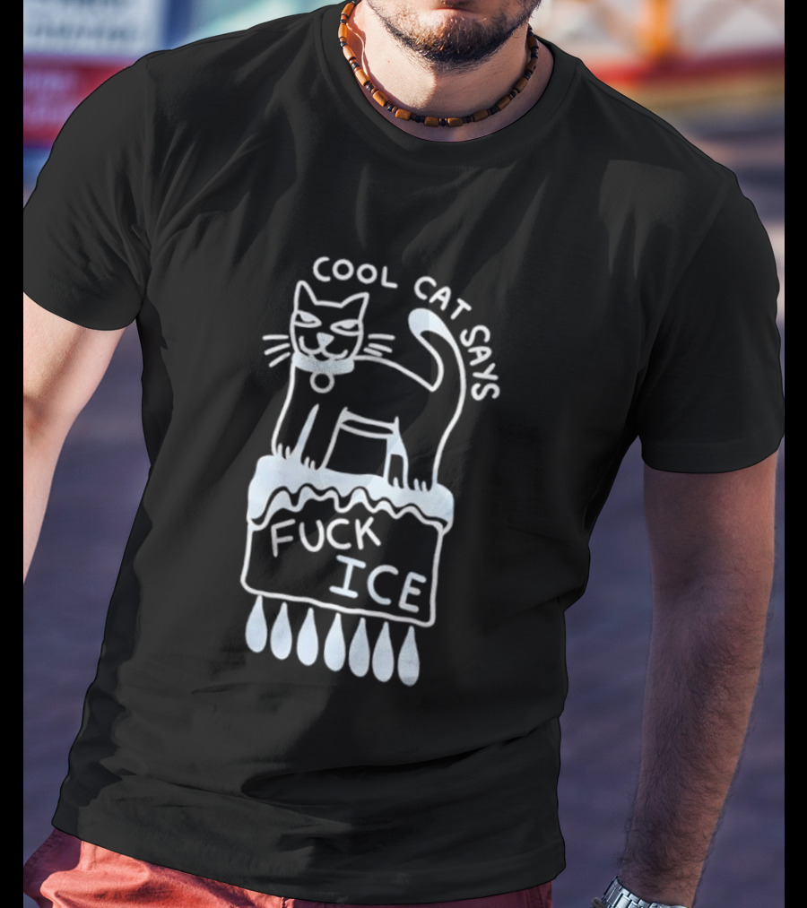 Cool Cat Says Fuck Ice T-Shirt