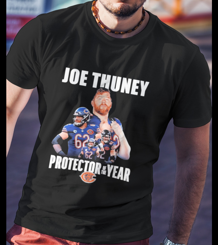 Joe Thuney Chicago Bears Protector Of The Year 62 T-Shirt