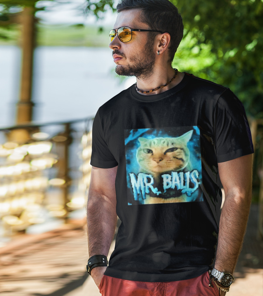 Mr Balls Cat T-Shirt