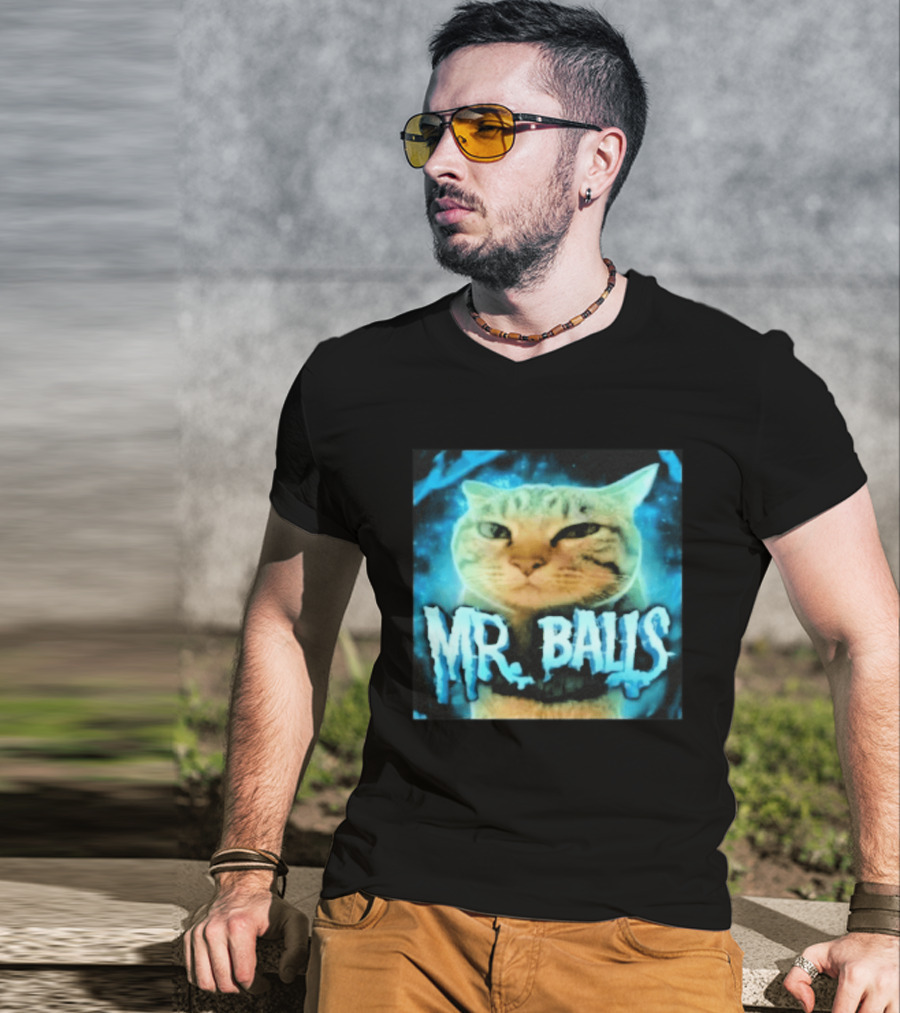 Mr Balls Cat T-Shirt