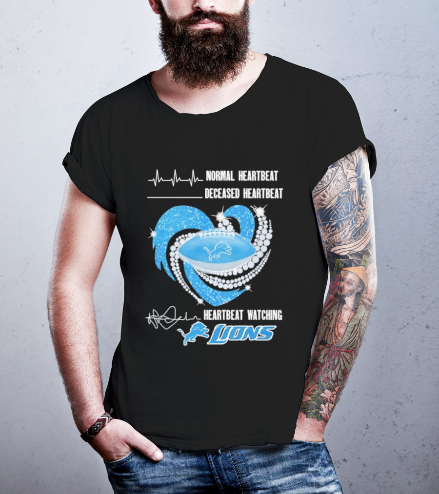 Normal Heartbeat Deceased Heartbeat Heartbeat Ing Lions T-Shirt
