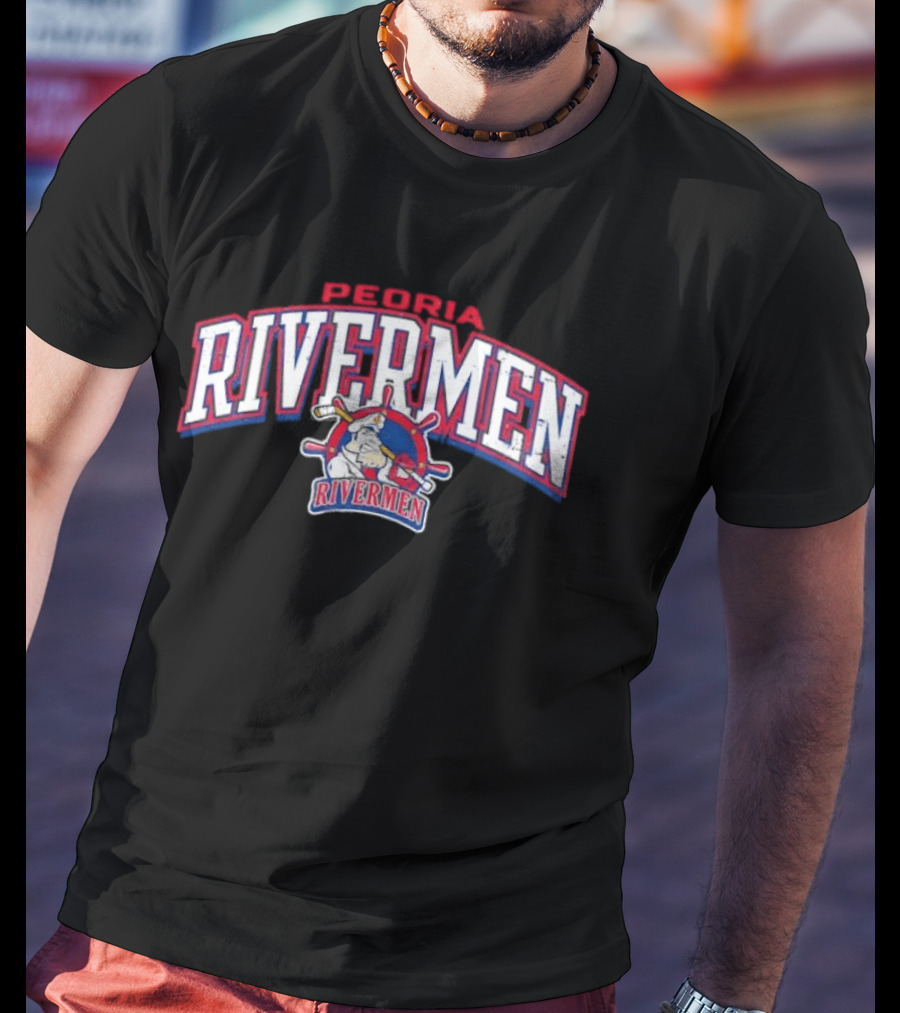 Peoria Rivermen Hockey Team Sports Merchandise Fan T-Shirt