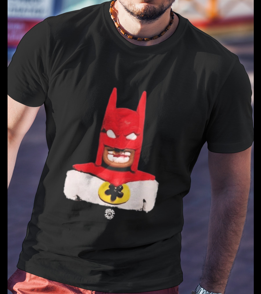 Spooky Vameee Batman Red White Figure T-Shirt