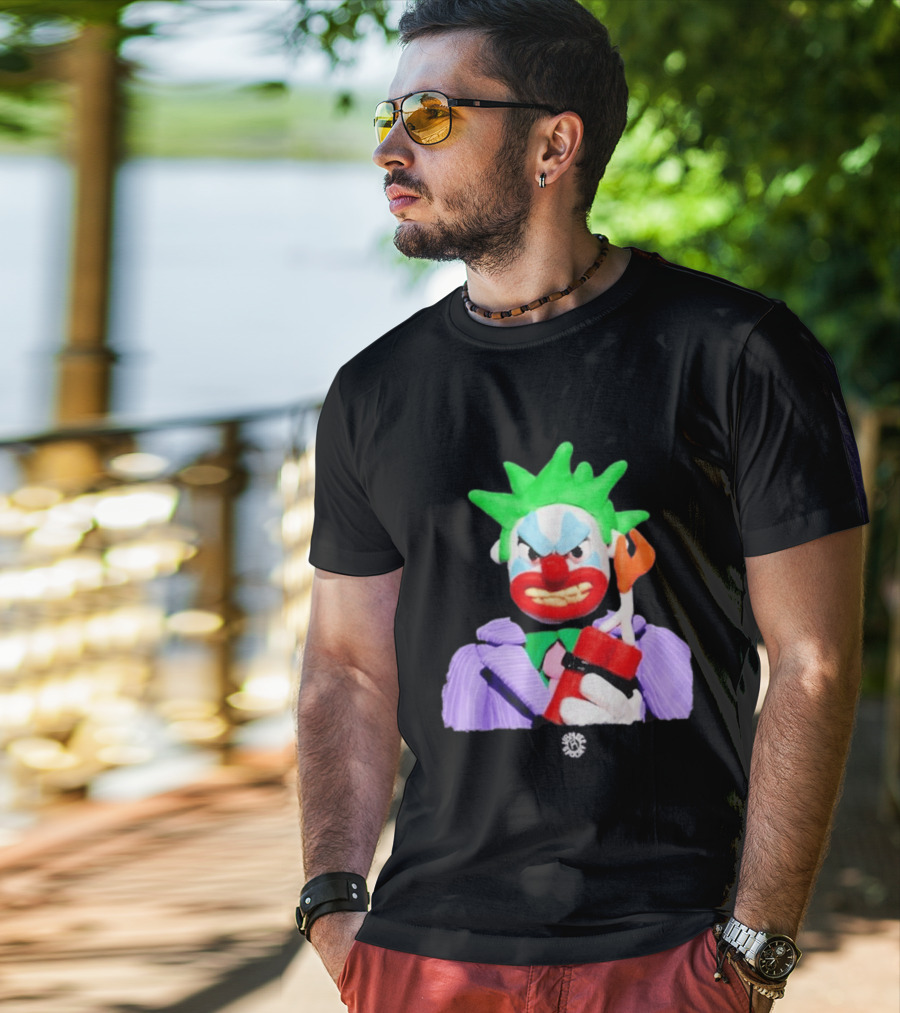 SPOOKY X VAMEEE Joker Clown Holding Dynamite T-Shirt