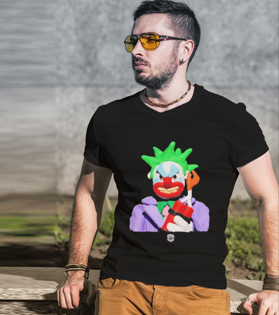 SPOOKY X VAMEEE Joker Clown Holding Dynamite T-Shirt