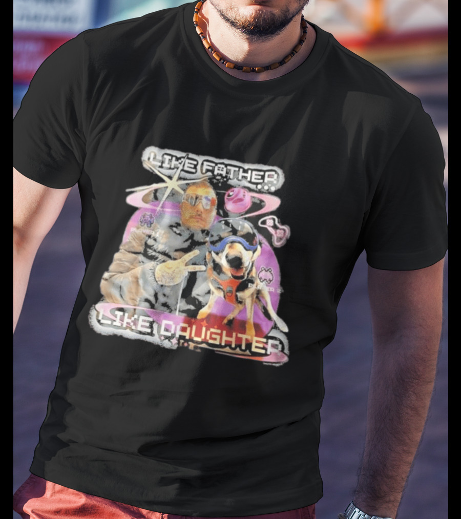 Frank Iero Like Father Like Daughter Player Two Space Adventure T-Shirt