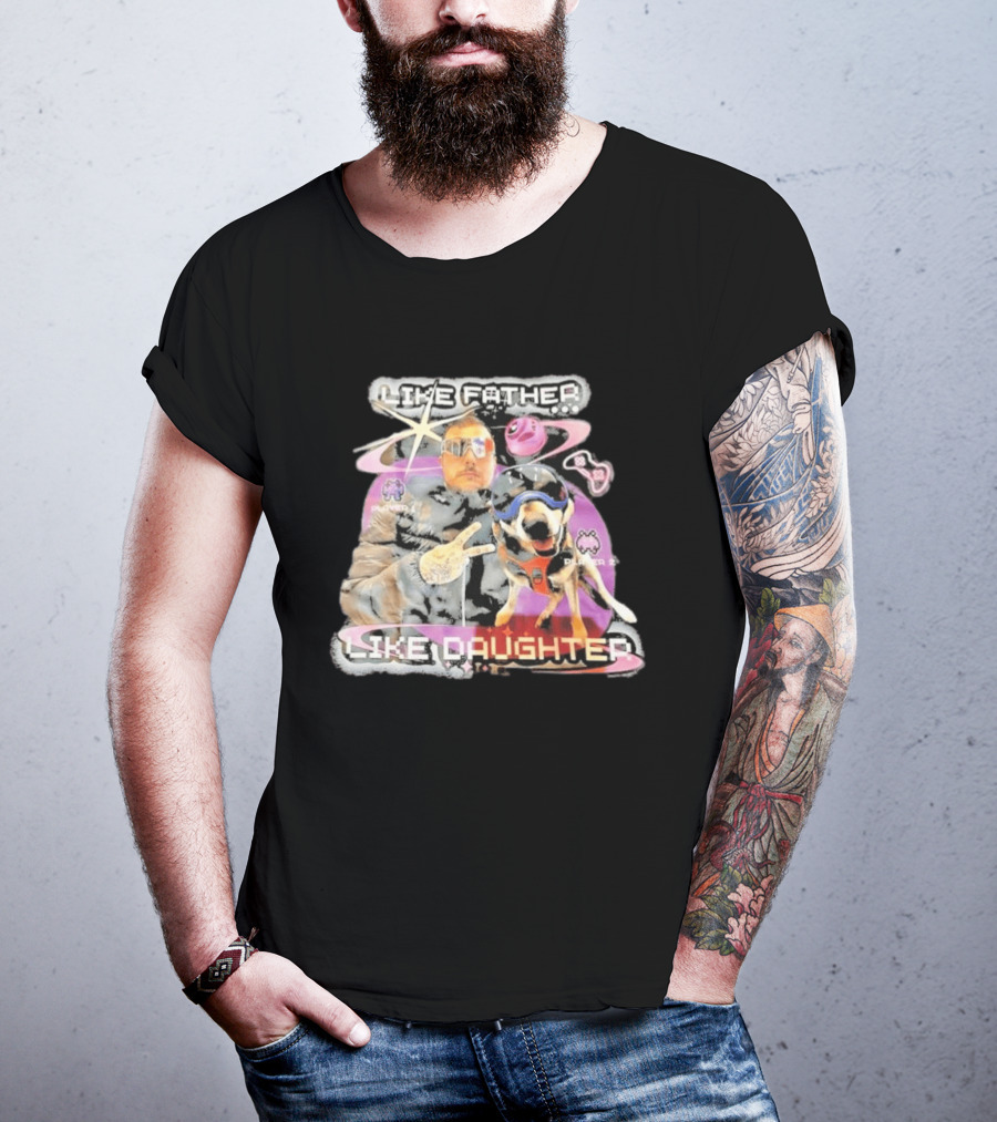 Frank Iero Like Father Like Daughter Player Two Space Adventure T-Shirt