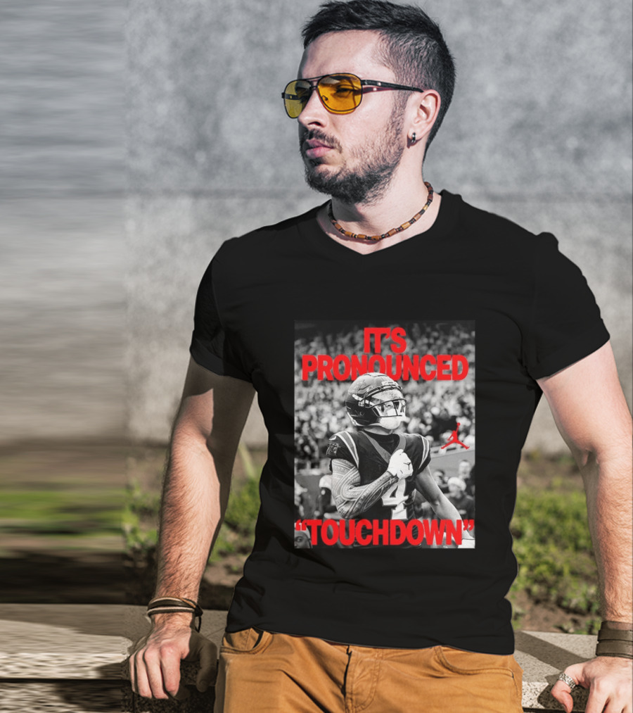 Tetairoa McMillan Carolina Panthers Jordan It's Pronounced Touchdown T-Shirt