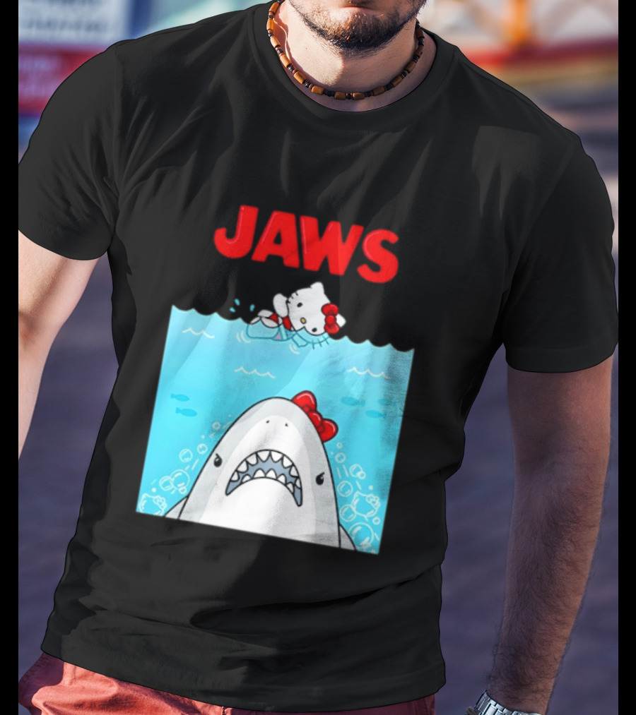 Hello Kitty Jaws Universal Studios Collaboration T-Shirt