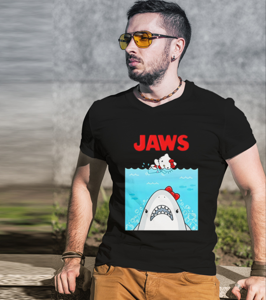 Hello Kitty Jaws Universal Studios Collaboration T-Shirt