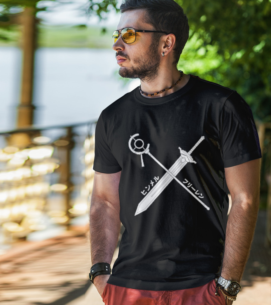 Himmel Frieren Sword Staff Japanese T-Shirt