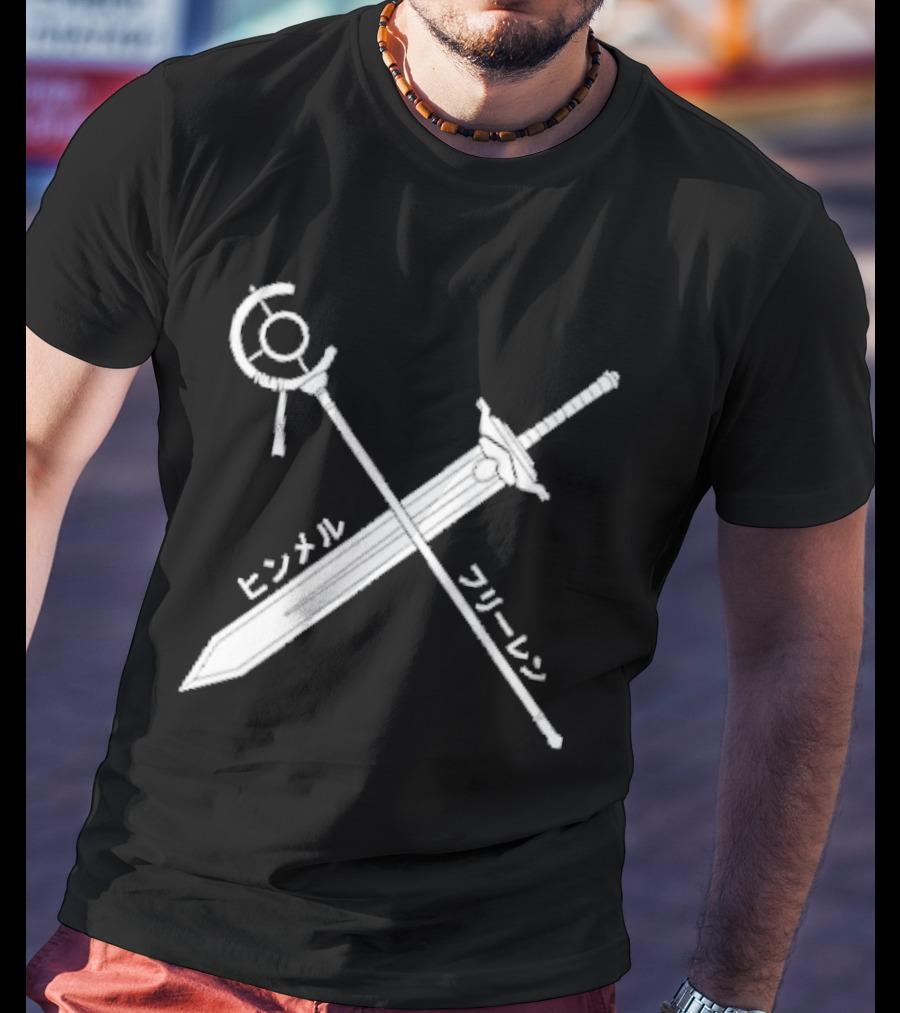 Himmel Frieren Sword Staff Japanese T-Shirt