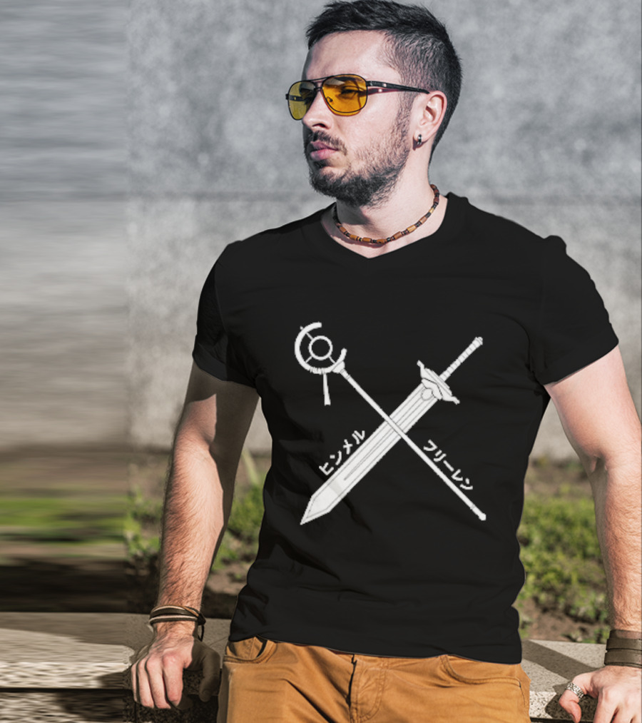 Himmel Frieren Sword Staff Japanese T-Shirt