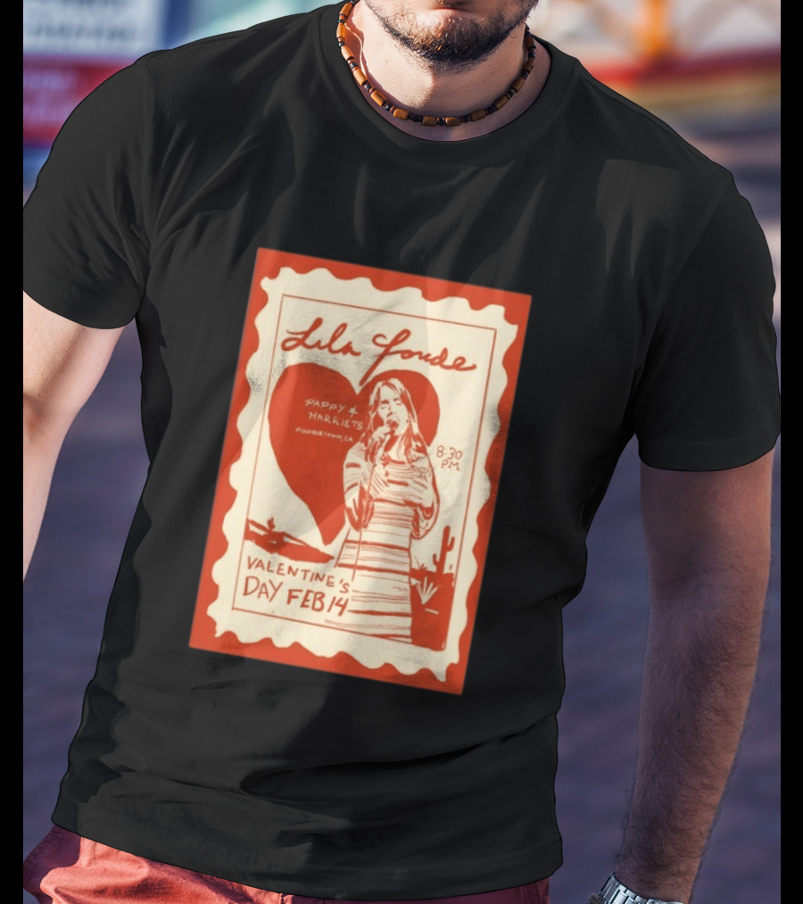Lila Forde Valentine's Day February 14 Pappy Harriets Pioneertown CA 2026 T-Shirt