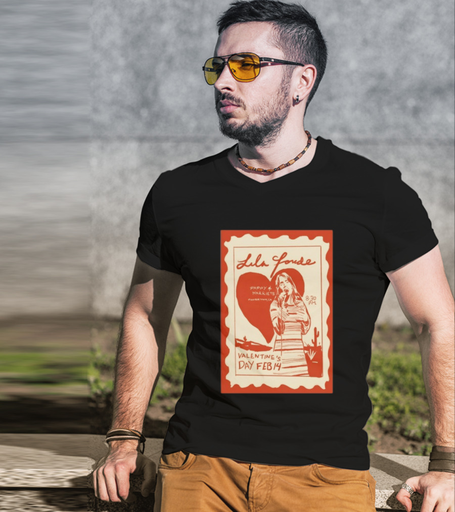 Lila Forde Valentine's Day February 14 Pappy Harriets Pioneertown CA 2026 T-Shirt