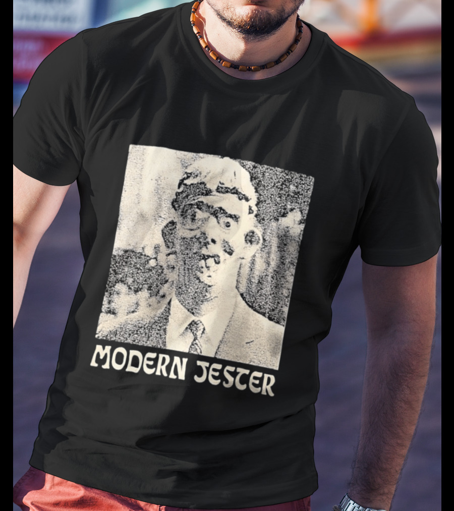 Modern Jester Aaron Dilloway Album Cover Art Distorted Face T-Shirt