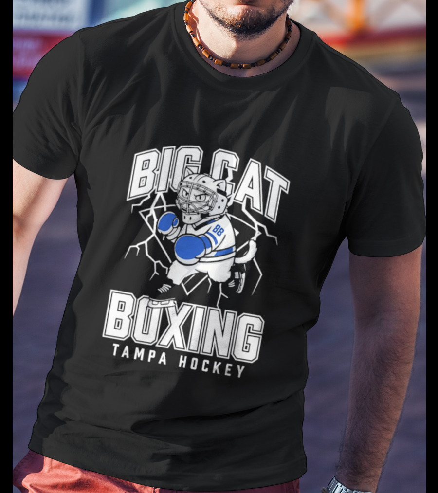 Big Cat Boxing Tampa Hockey Lightning 88 T-Shirt