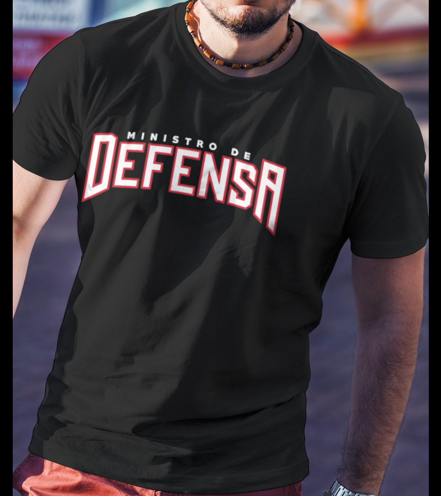 Ministro De Defensa Bold Typography Sports T-Shirt