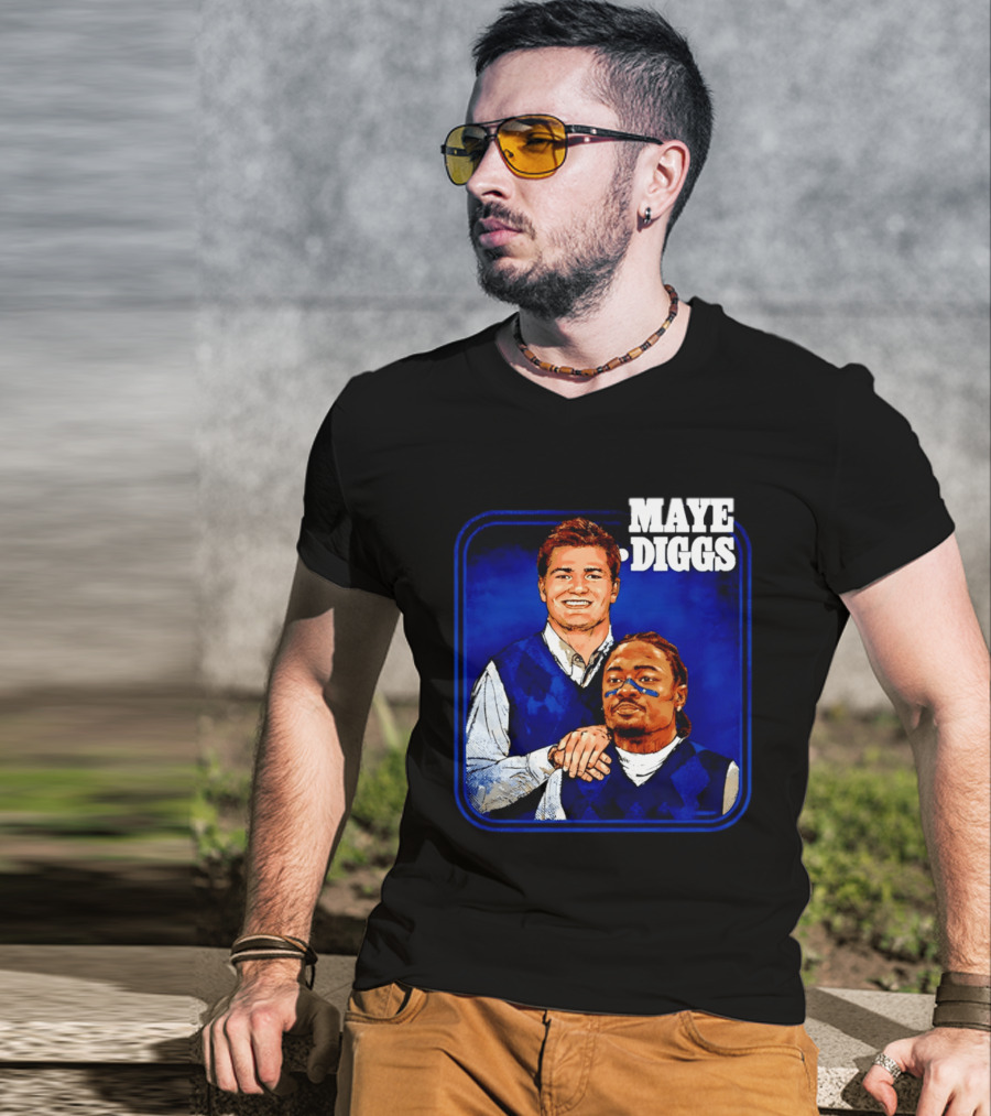 Drake Maye Stefon Diggs Step Brothers Comedy T-Shirt