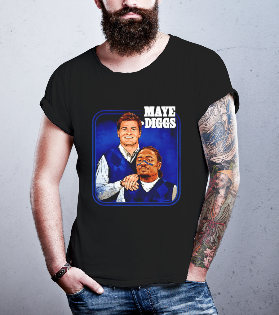 Drake Maye Stefon Diggs Step Brothers Comedy T-Shirt