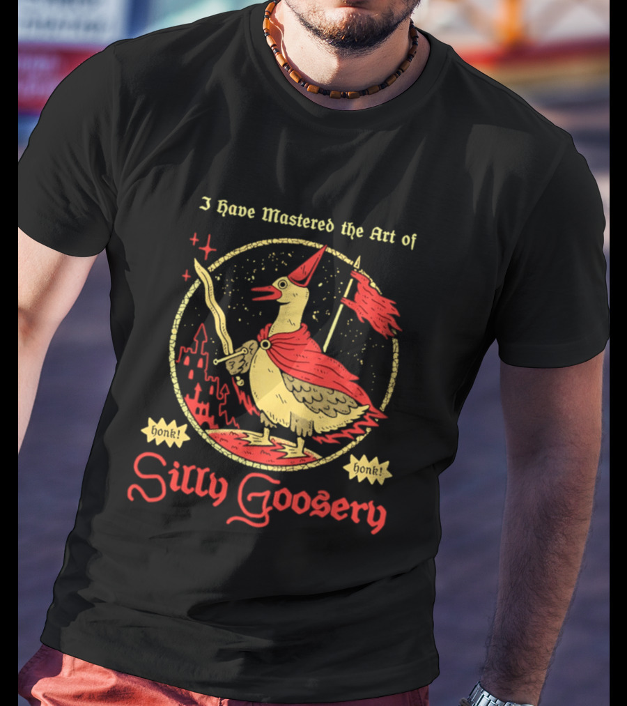 I Have Mastered The Art Of Silly Goosery Wizard Goose With Wand And Cape T-Shirt